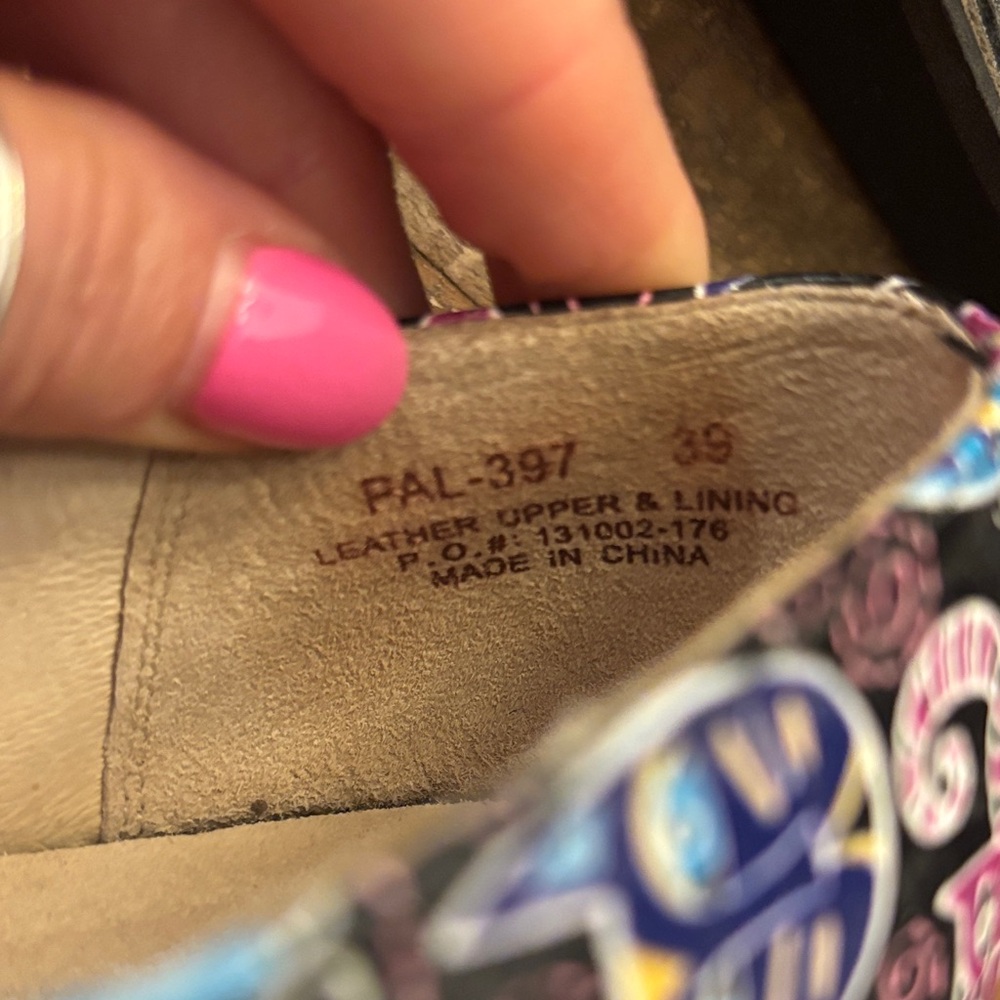 Alegria Cat Print Mary Jane Shoes size 39 - Picture 6 of 7